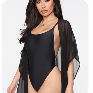 Fashion Nova Swimsuit Coverup - Black